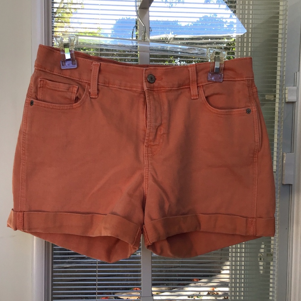 Old Navy Women's Orange Jean Shorts